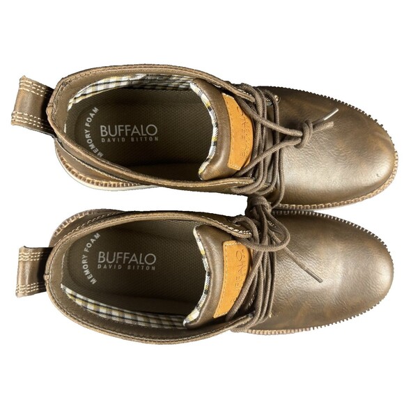 Buffalo David Bitton Metcalf Boots Size 13 Brown Leather Lace-Up Casual Ankle - Picture 6 of 8